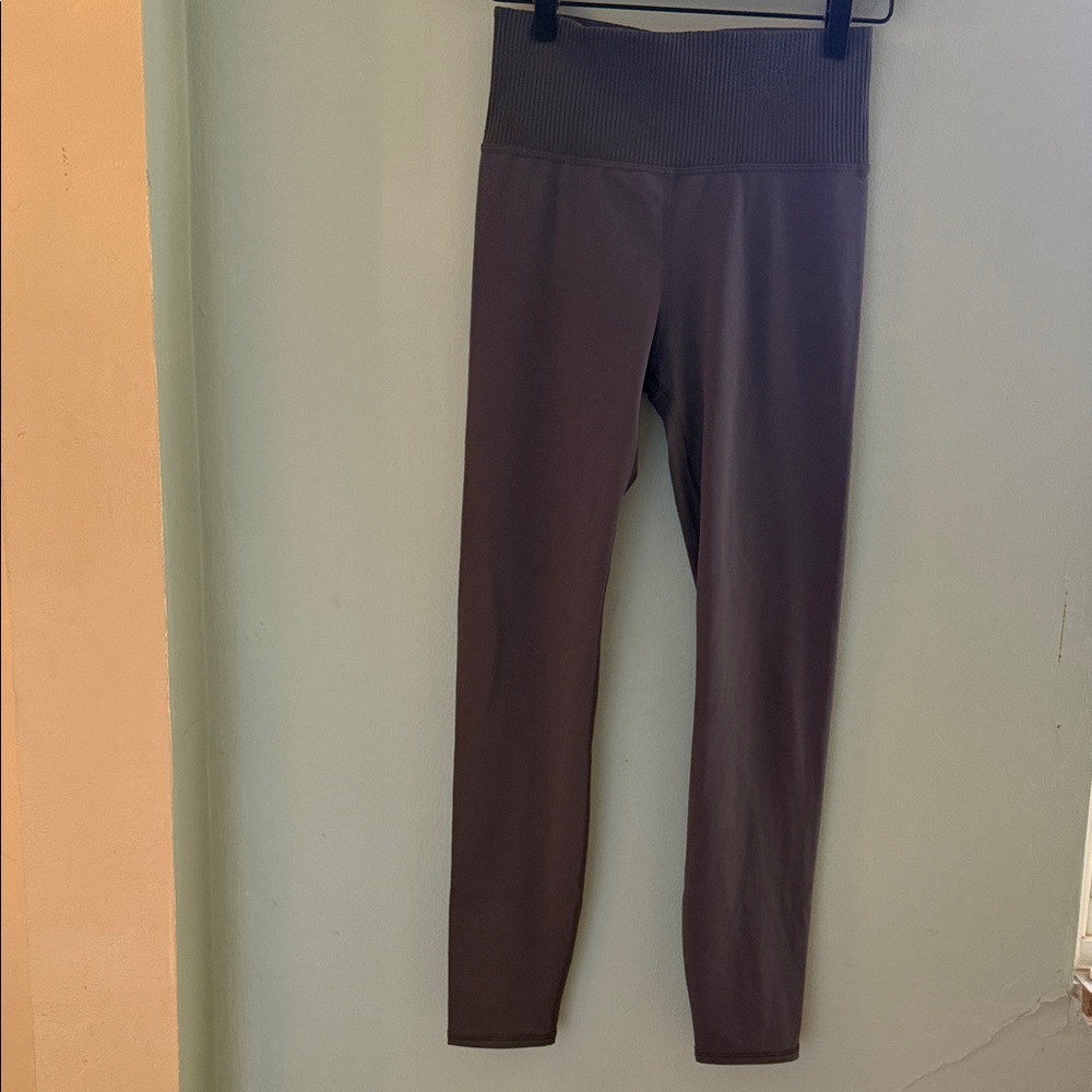 Vuori Charcoal Grey Ribbed Studio Leggings